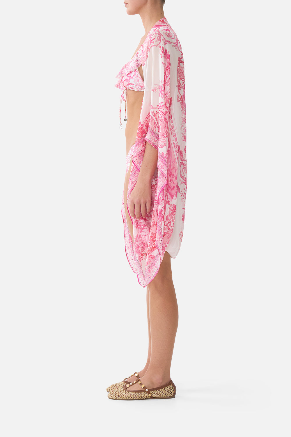 SILK CHIFFON SHRUG LIVIN LA VIDA ROSA