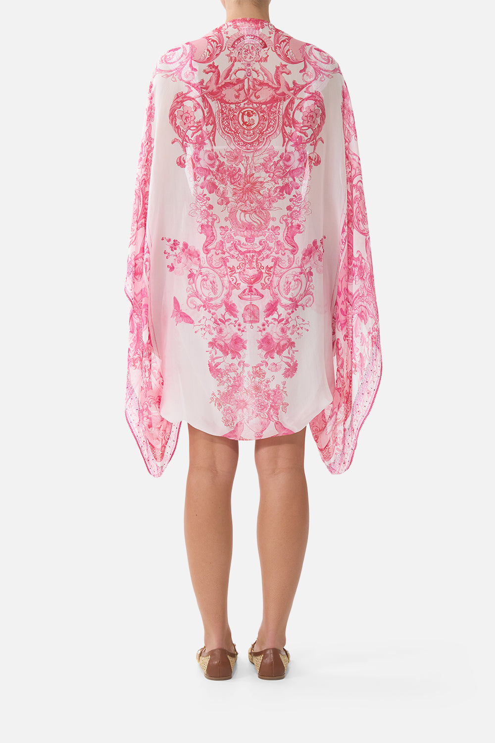 SILK CHIFFON SHRUG LIVIN LA VIDA ROSA