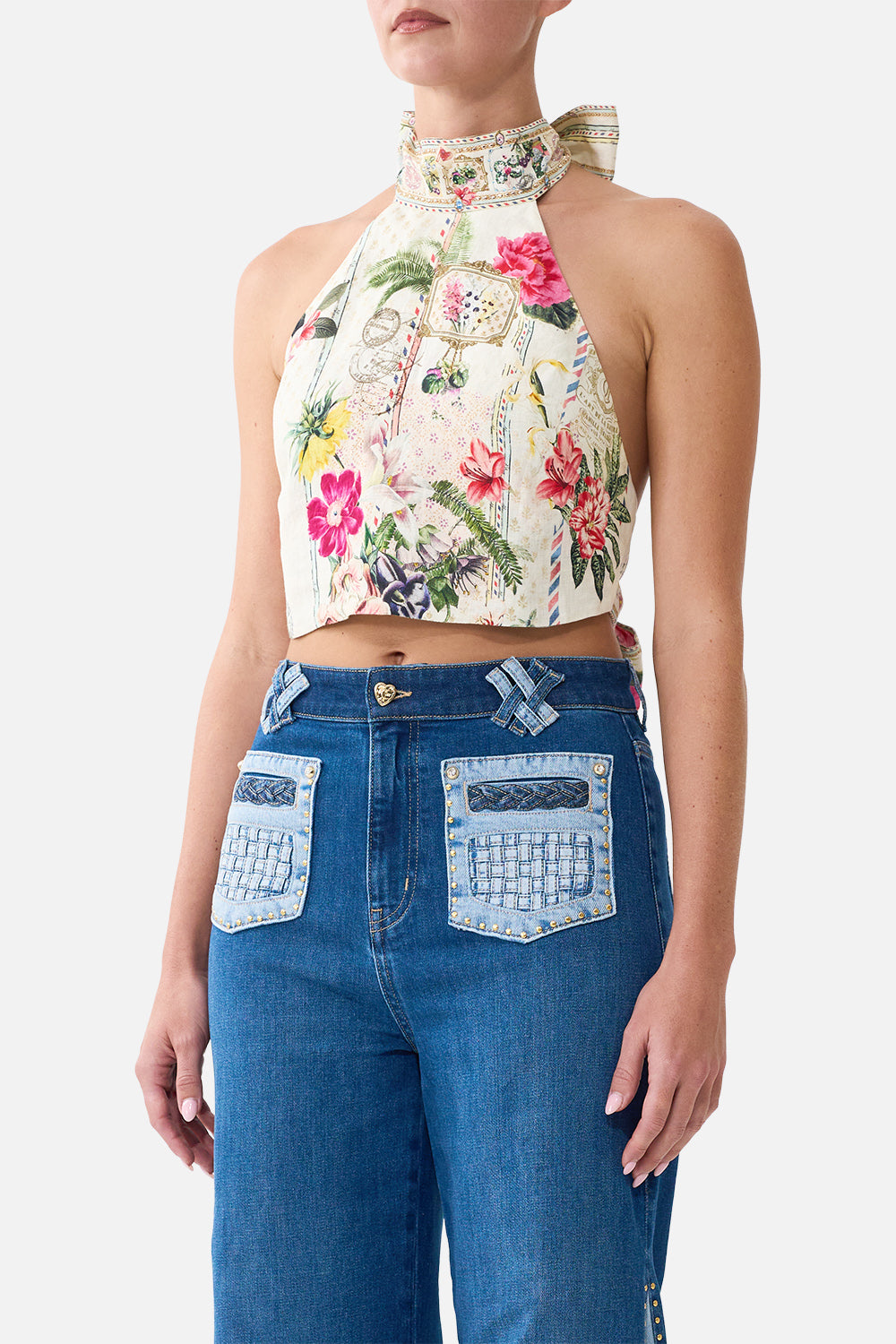 HALTER TIE BACK TOP LA BELLE BOTANIQUE