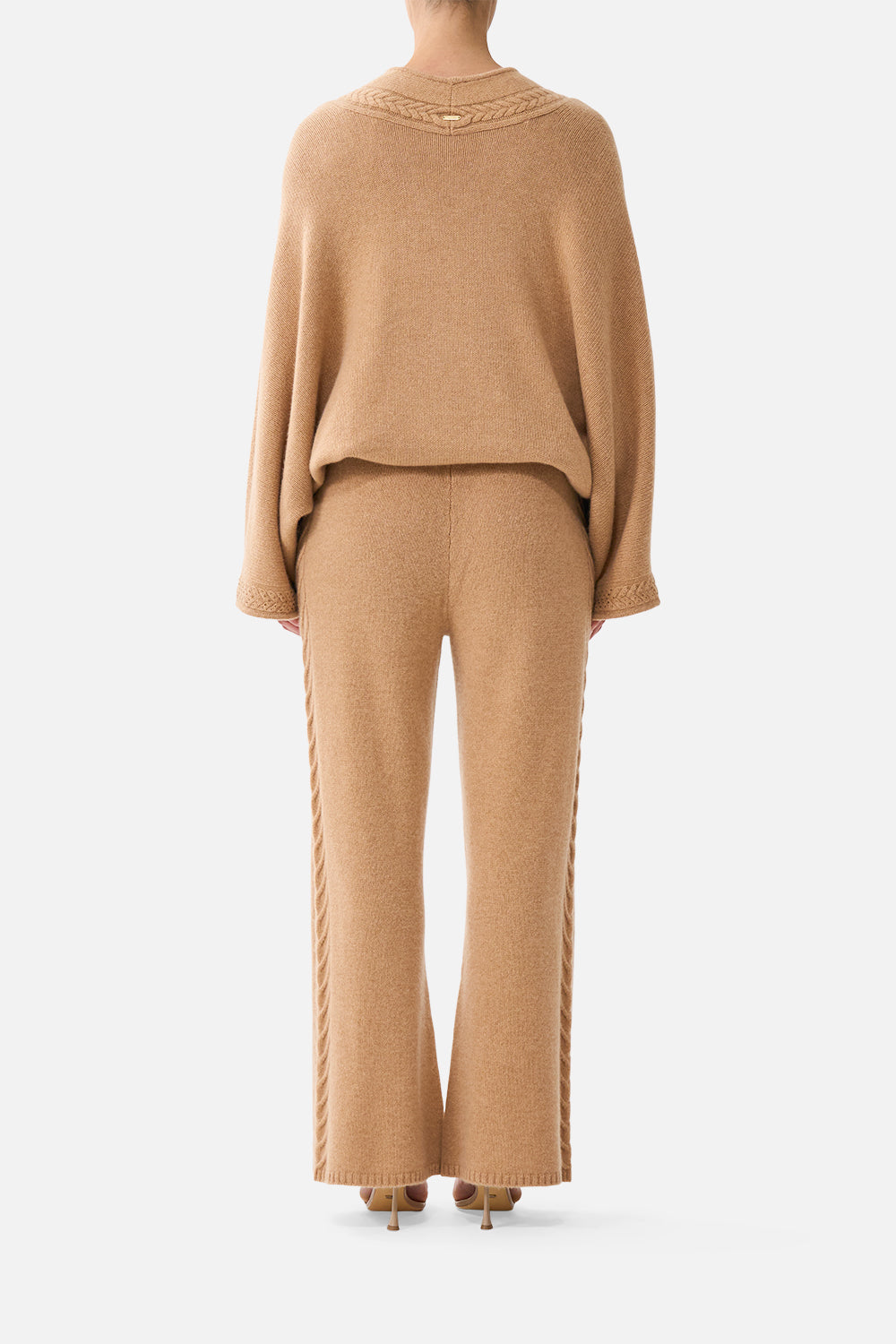 The CAMILLA CASHMERE KNIT RELAXED V-NECK SWEATER LEOPARD LIBERTINE