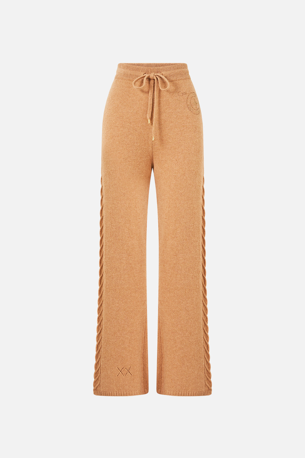 The CAMILLA CASHMERE KNIT PANT LEOPARD LIBERTINE