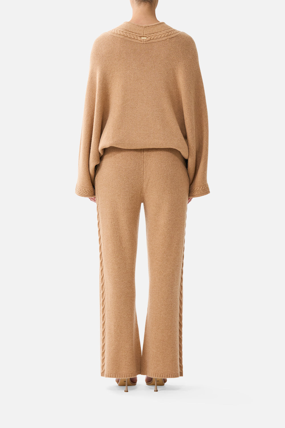 The CAMILLA CASHMERE KNIT PANT LEOPARD LIBERTINE