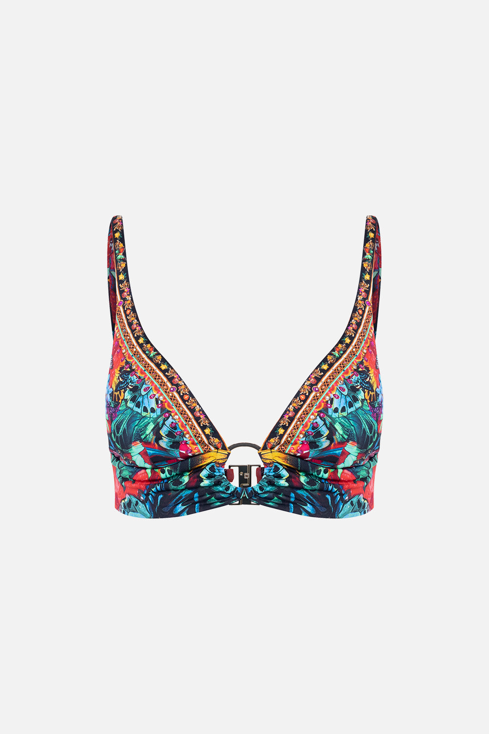 RING FRONT HIGH TRI BRA IN A FLUTTER