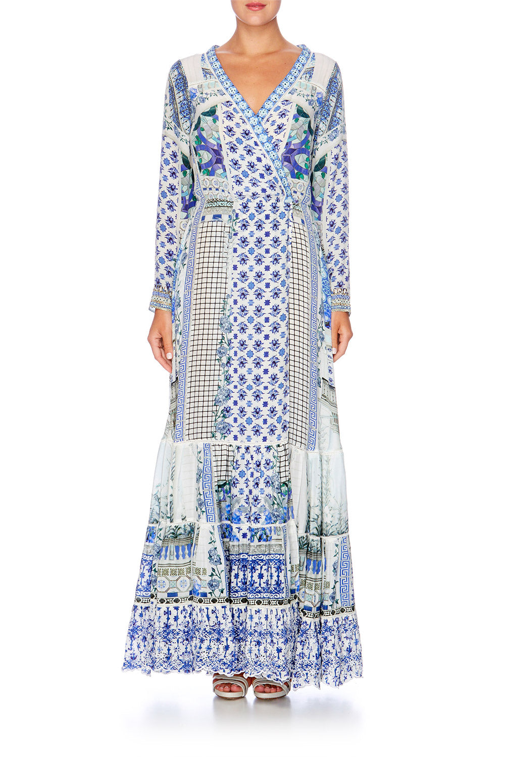 SALVADOR SUMMER CROSS FRONT MAXI DRESS