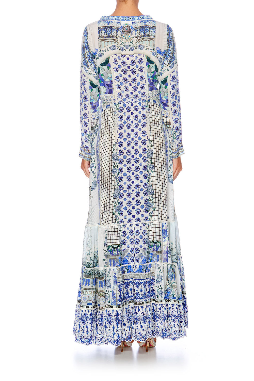 SALVADOR SUMMER CROSS FRONT MAXI DRESS