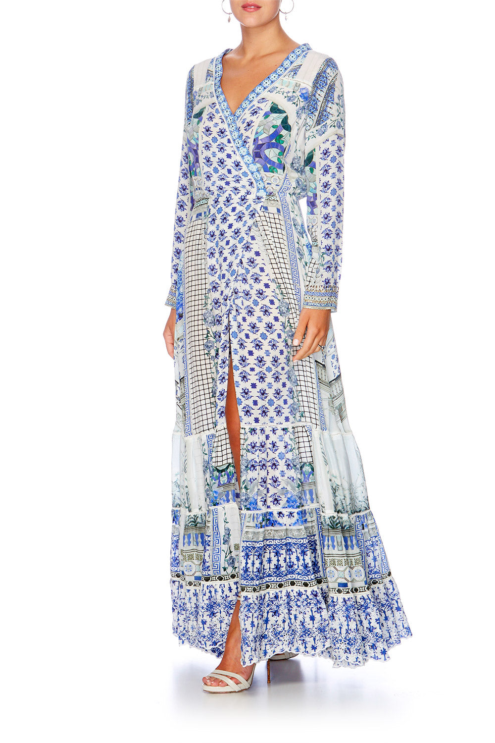 SALVADOR SUMMER CROSS FRONT MAXI DRESS