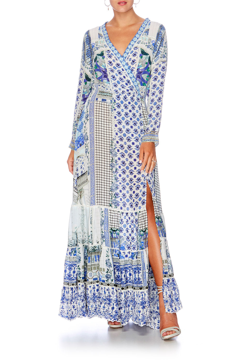 SALVADOR SUMMER CROSS FRONT MAXI DRESS