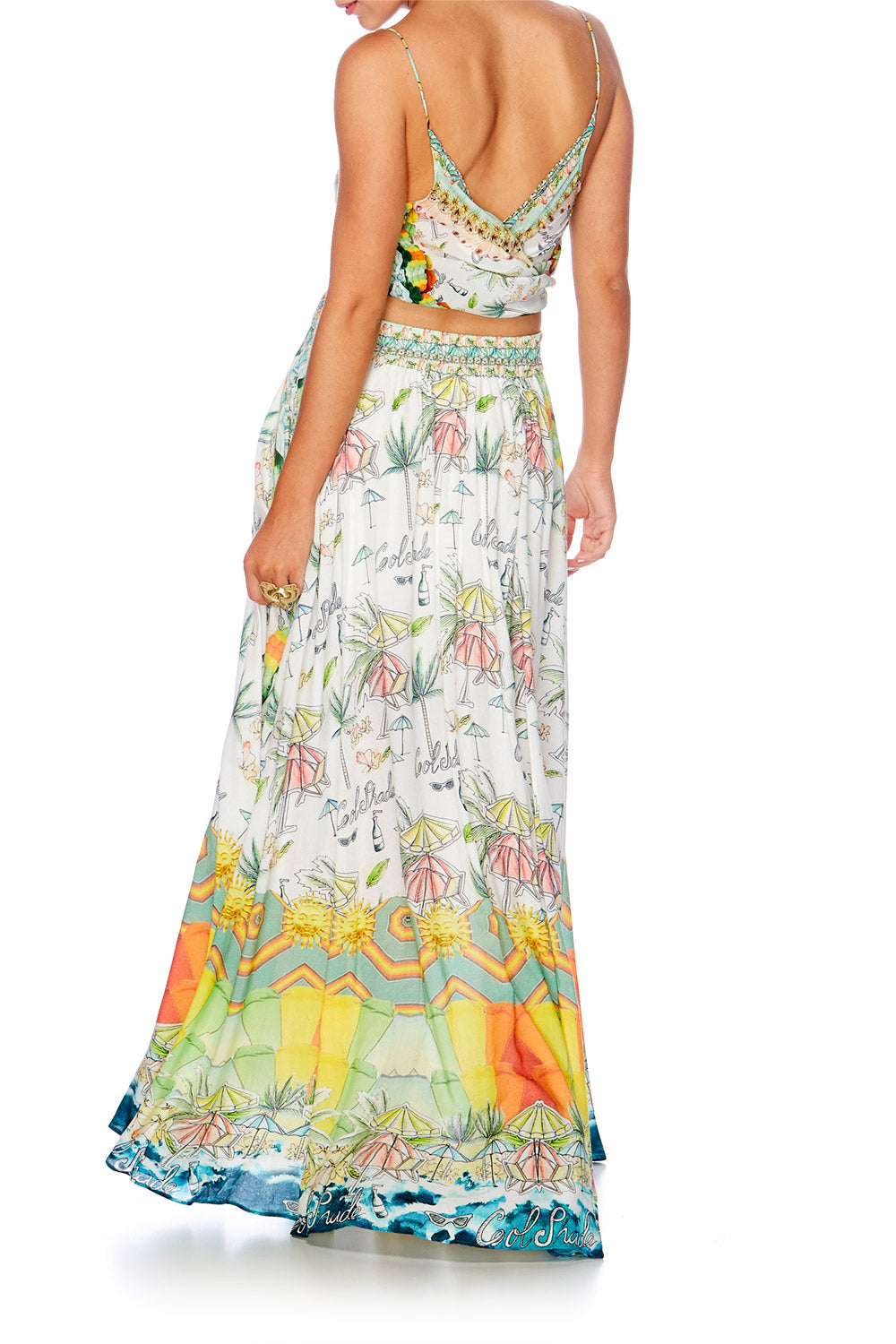SUNDOWNERS HIGH WASITED FULL SKIRT
