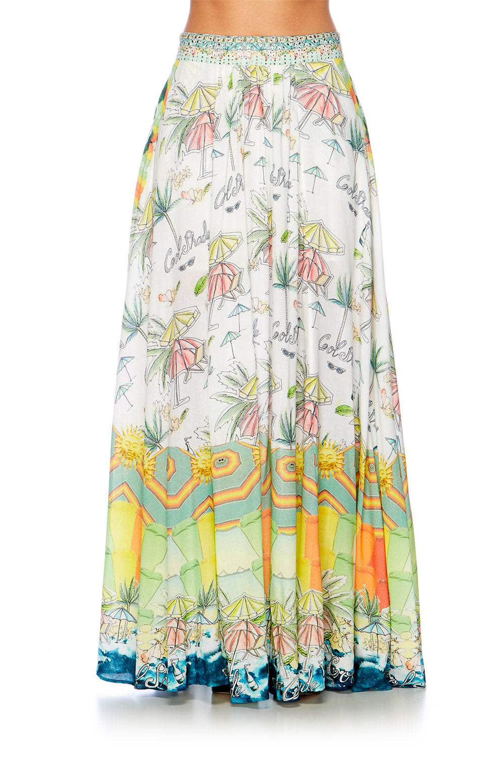 SUNDOWNERS HIGH WASITED FULL SKIRT