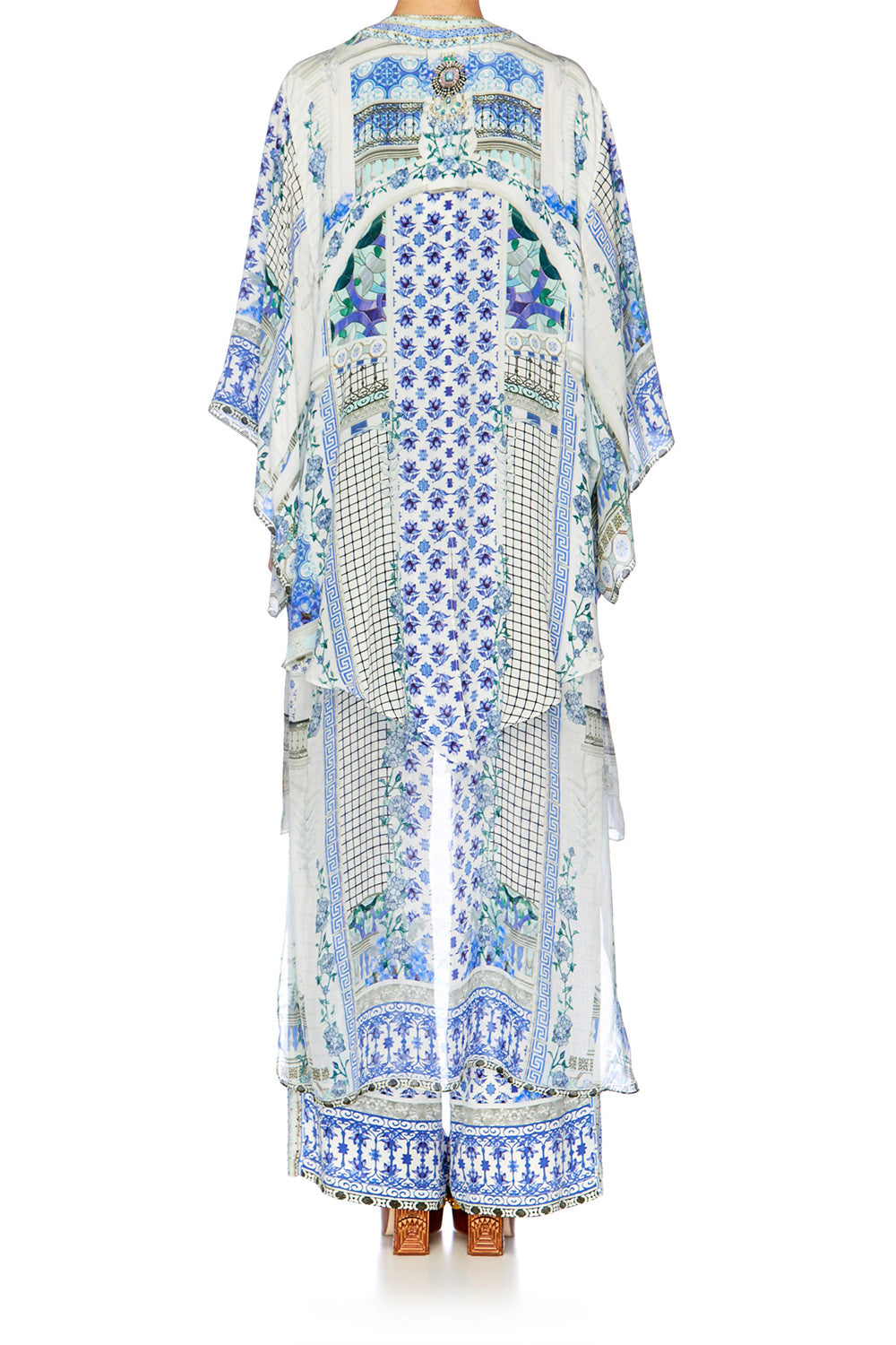 SALVADOR SUMMER KIMONO WITH LONG UNDERLAY