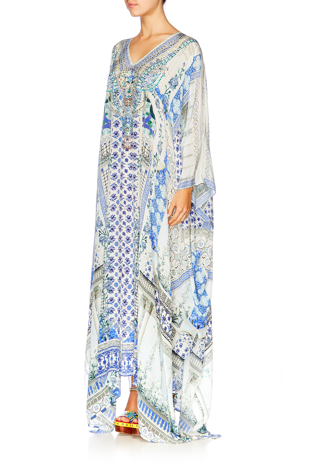 SALVADOR SUMMER SPLIT FRONT & SLEEVE KAFTAN