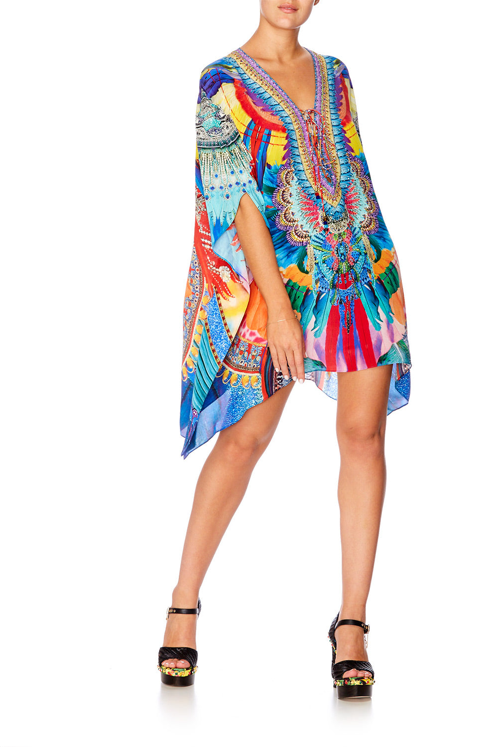 SHOW GIRL SHORT LACE UP KAFTAN