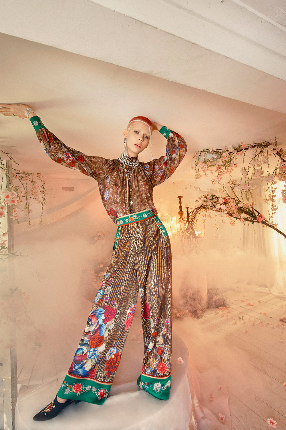 WIDE LEG PANT WITH CUFFS JEWEL OF JUPITER