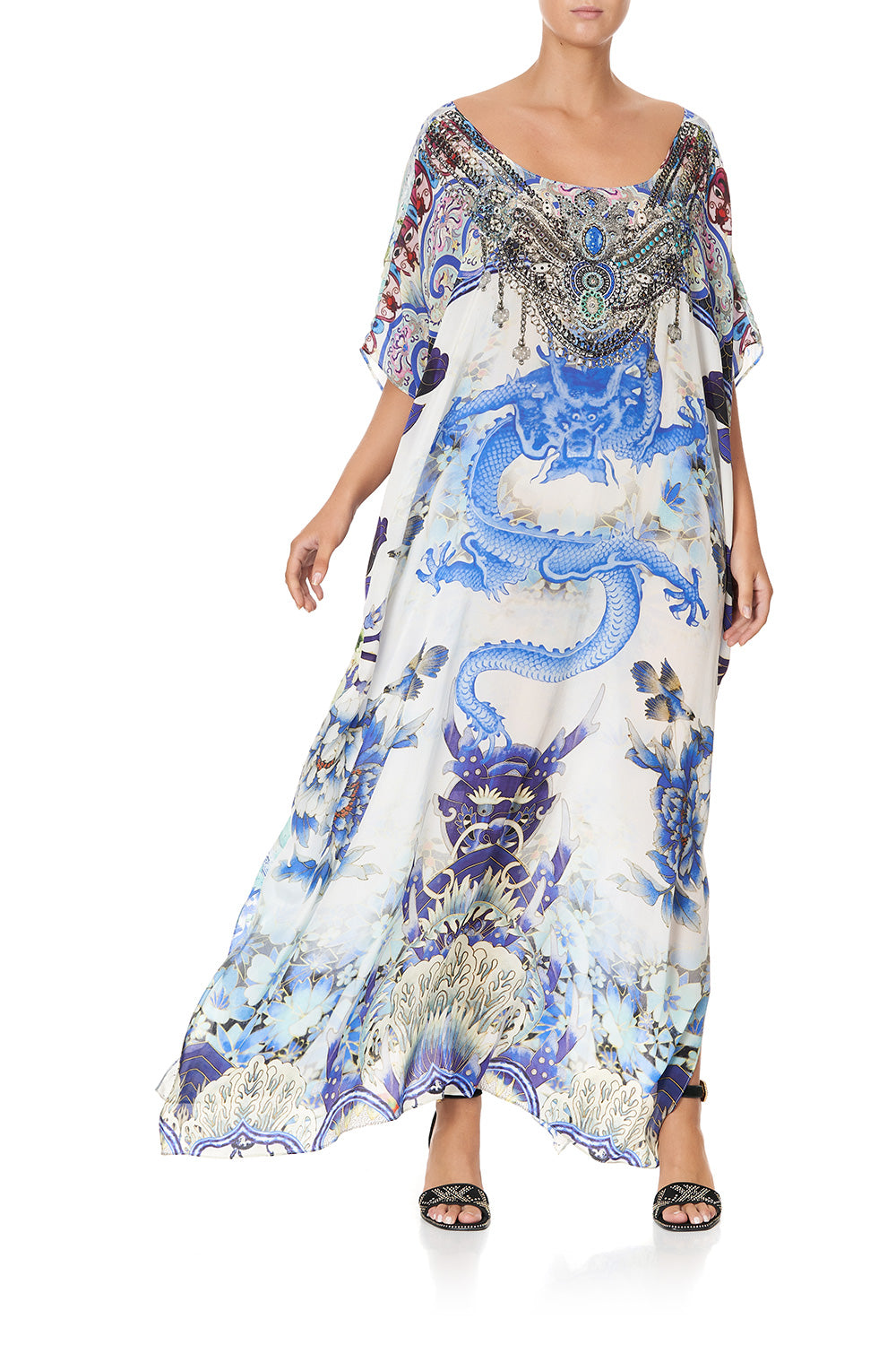 ROUND NECK KAFTAN POISONOUS PARADISE