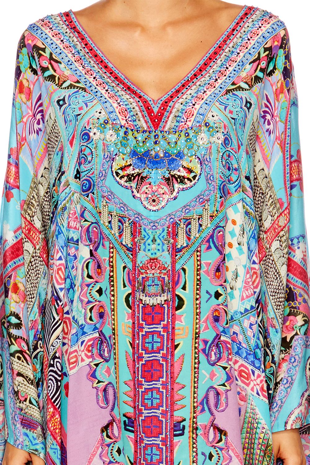 FESTIVAL FRIENDS SPLIT SHOULDER SHORT KAFTAN