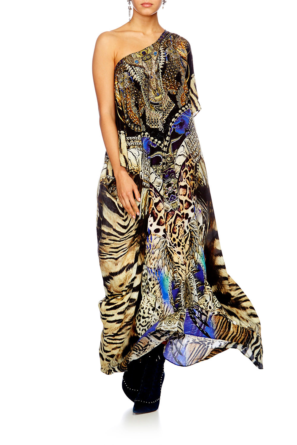 DRAGON LADY ROUND NECK KAFTAN