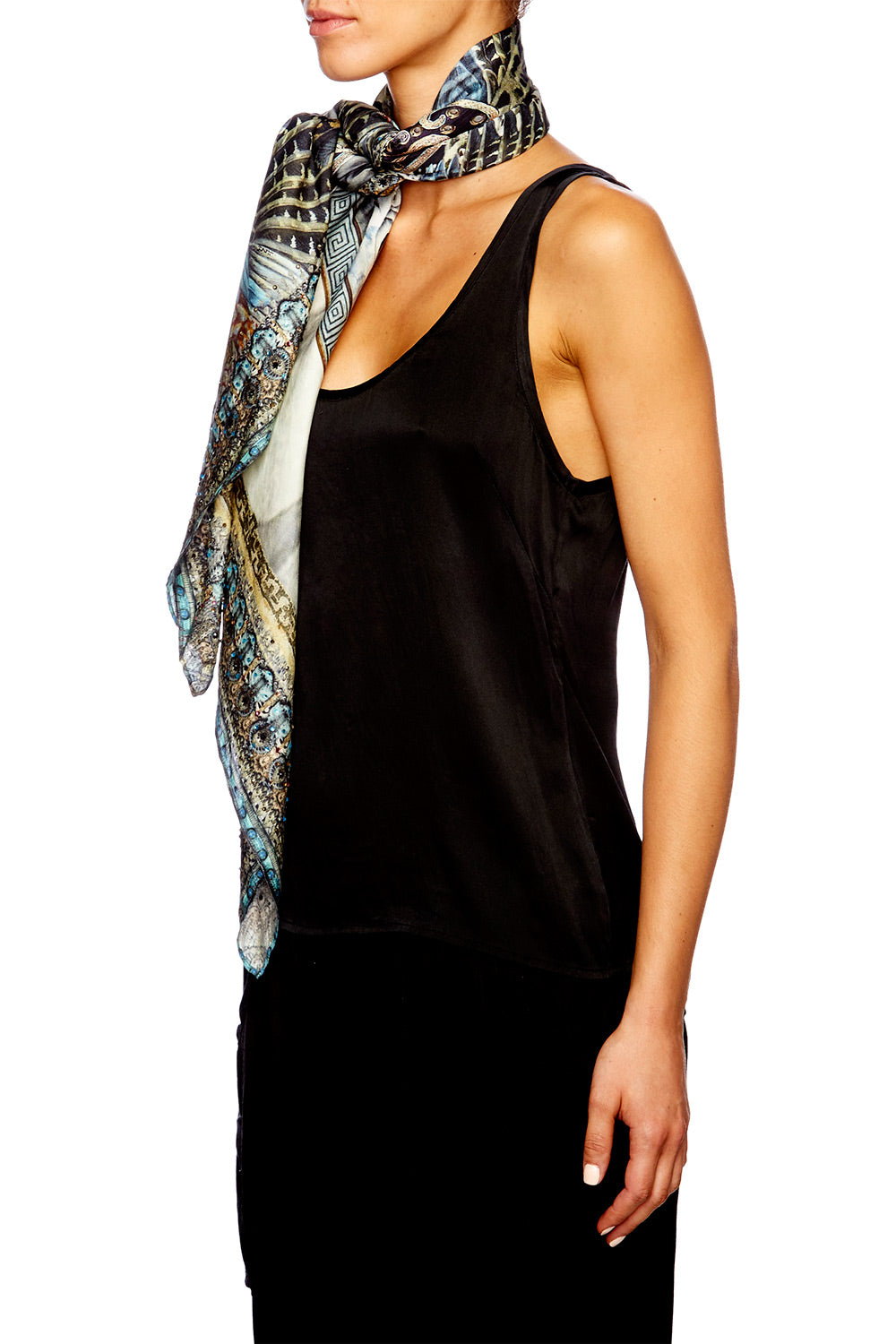 GIRL ON THE WING LARGE SQUARE SCARF