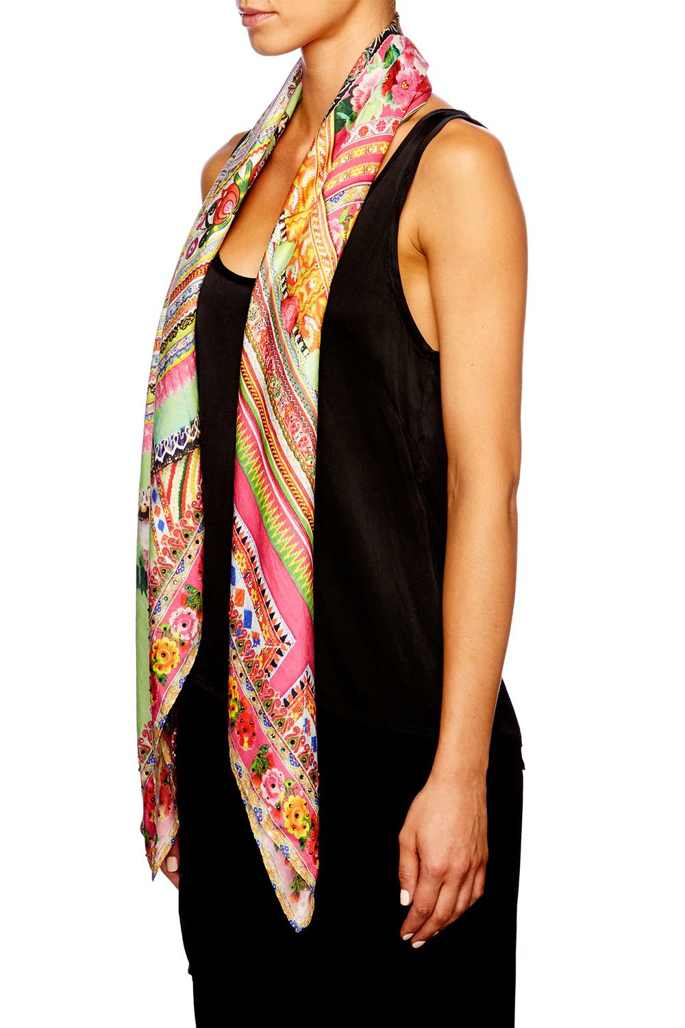 HANI HONEY LARGE SQUARE SCARF