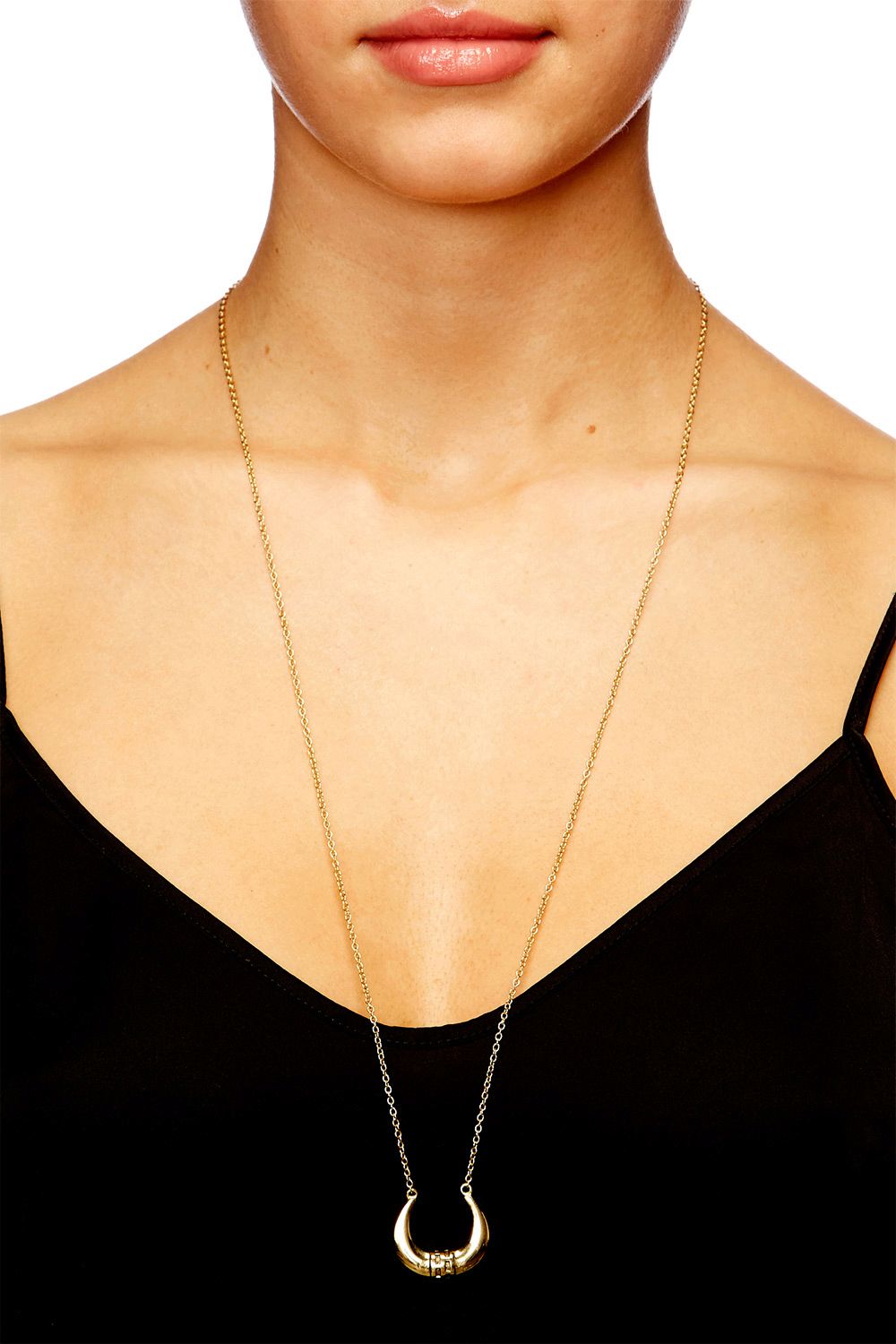 HANGZHOU HOLLYWOOD LONG CHAIN NECKLACE W/ MOTIF
