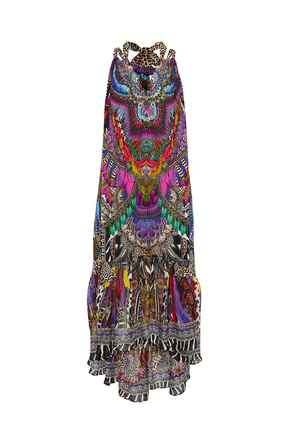 DROP SHOULDER FLARED DRESS GUARDIANS OF THE SUN