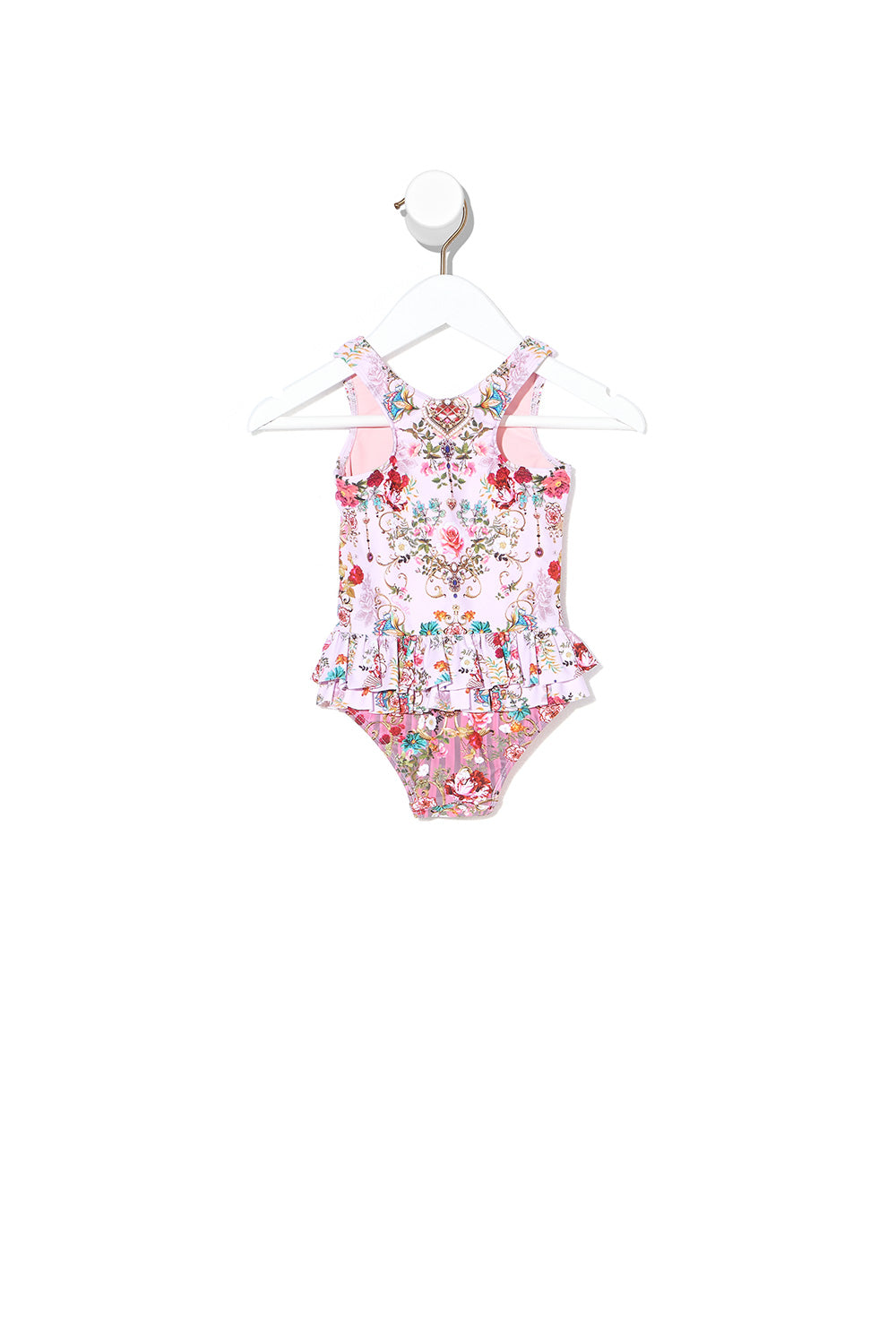 BABIES RUFFLE BACK ONE PIECE BELIEVE IN LOVE