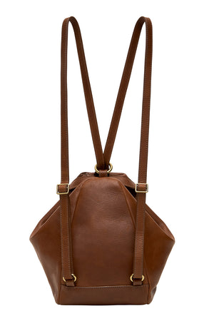 LEATHER BACKPACK TAN