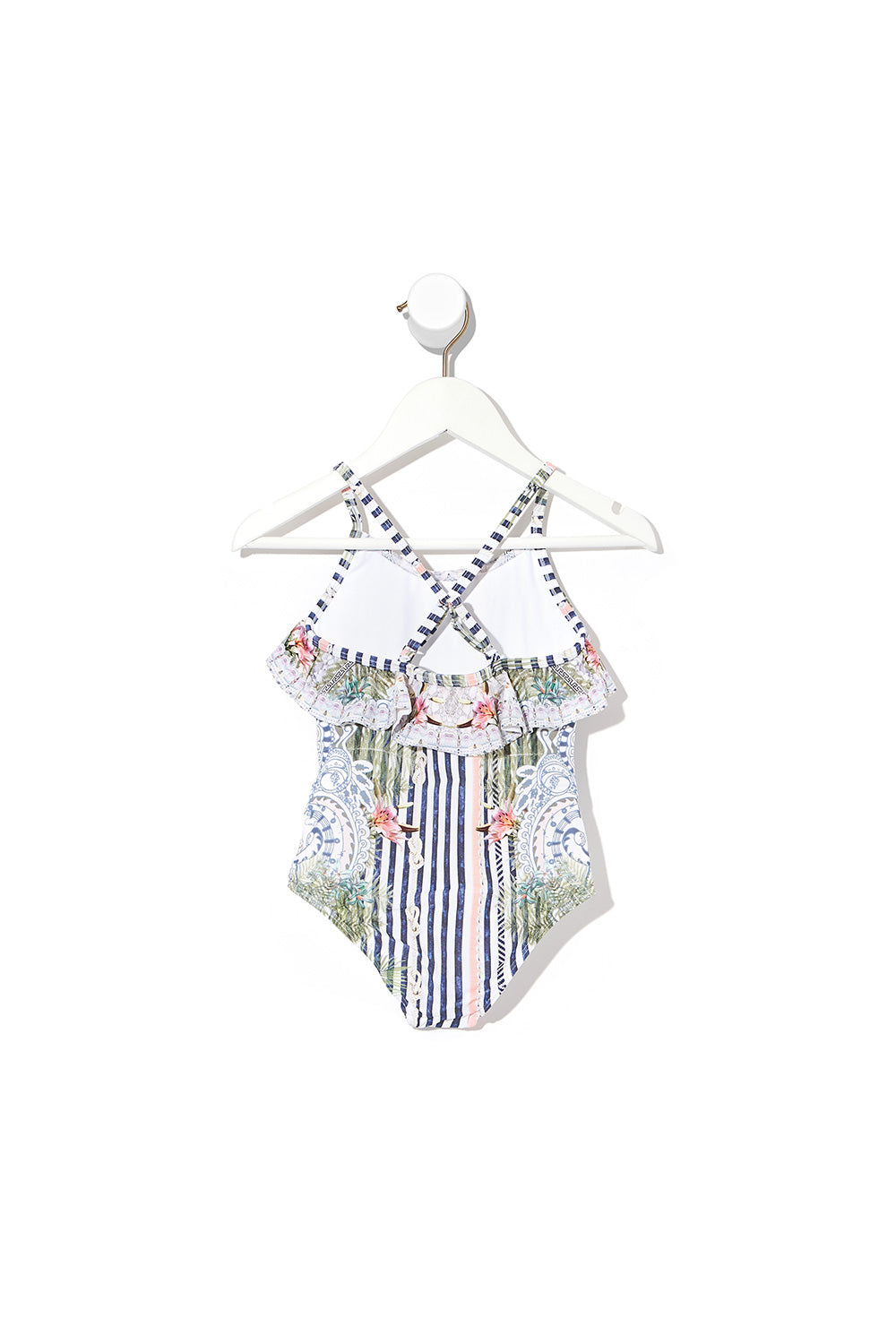 KIDS NECK FRILL ONE PIECE BEACH SHACK