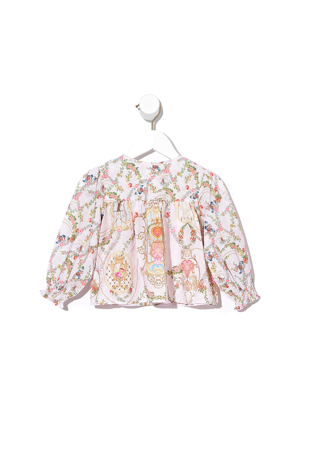 BABIES JACKET WITH SHIRRING LITTLE PETAL