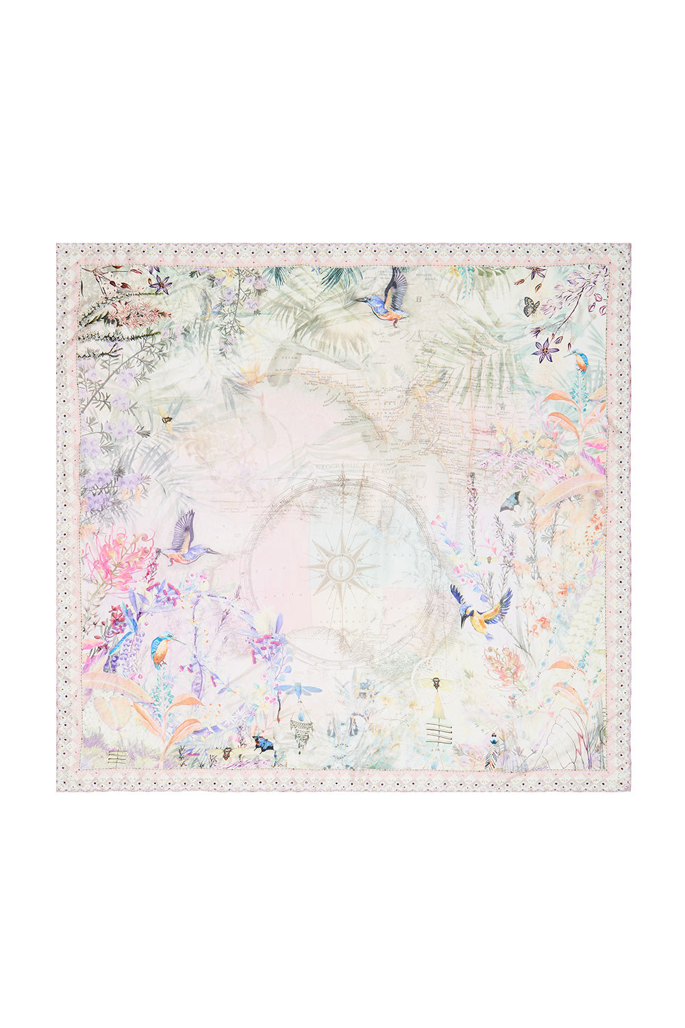 LARGE SQUARE SCARF MERMAID MILLA