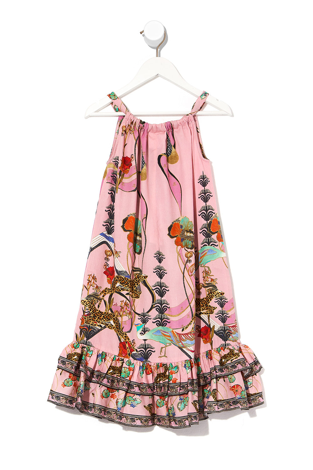 KIDS FRILL HEM TIERED DRESS ZIBA ZIBA