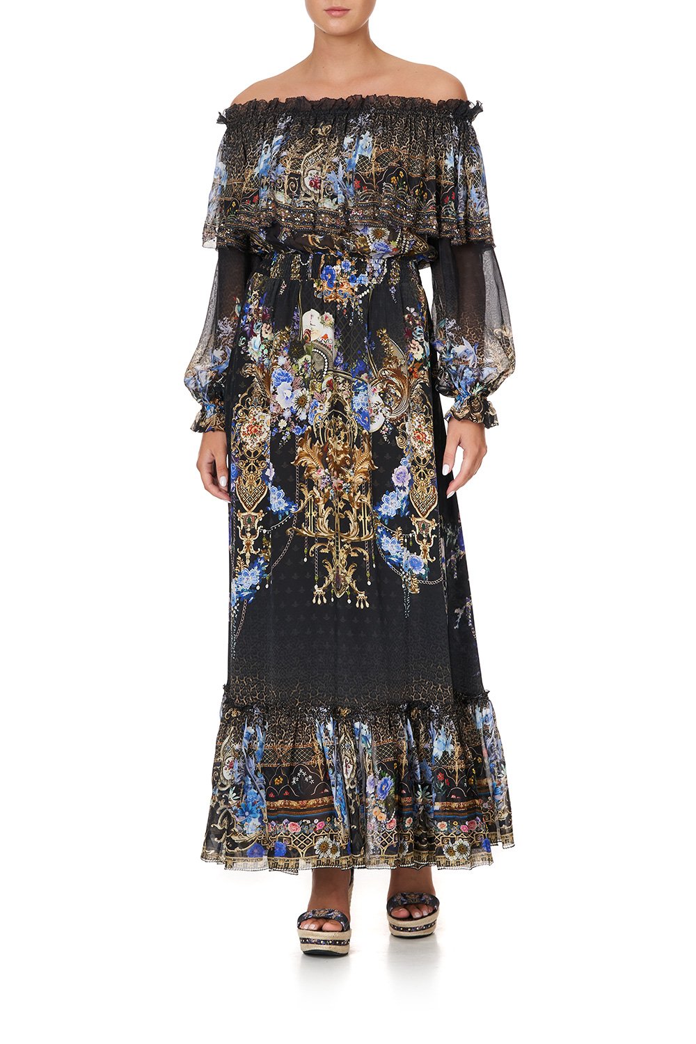 RUFFLE HEM LONG DRESS PALACE PLAYHOUSE