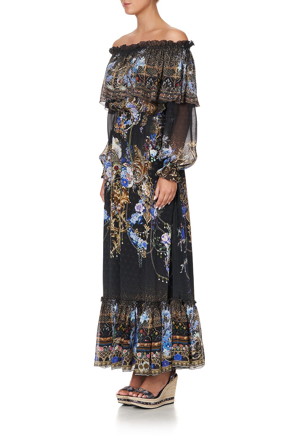 RUFFLE HEM LONG DRESS PALACE PLAYHOUSE