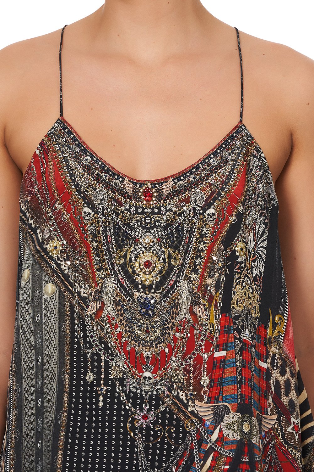 T BACK SHOESTRING TOP LONDON CALLING