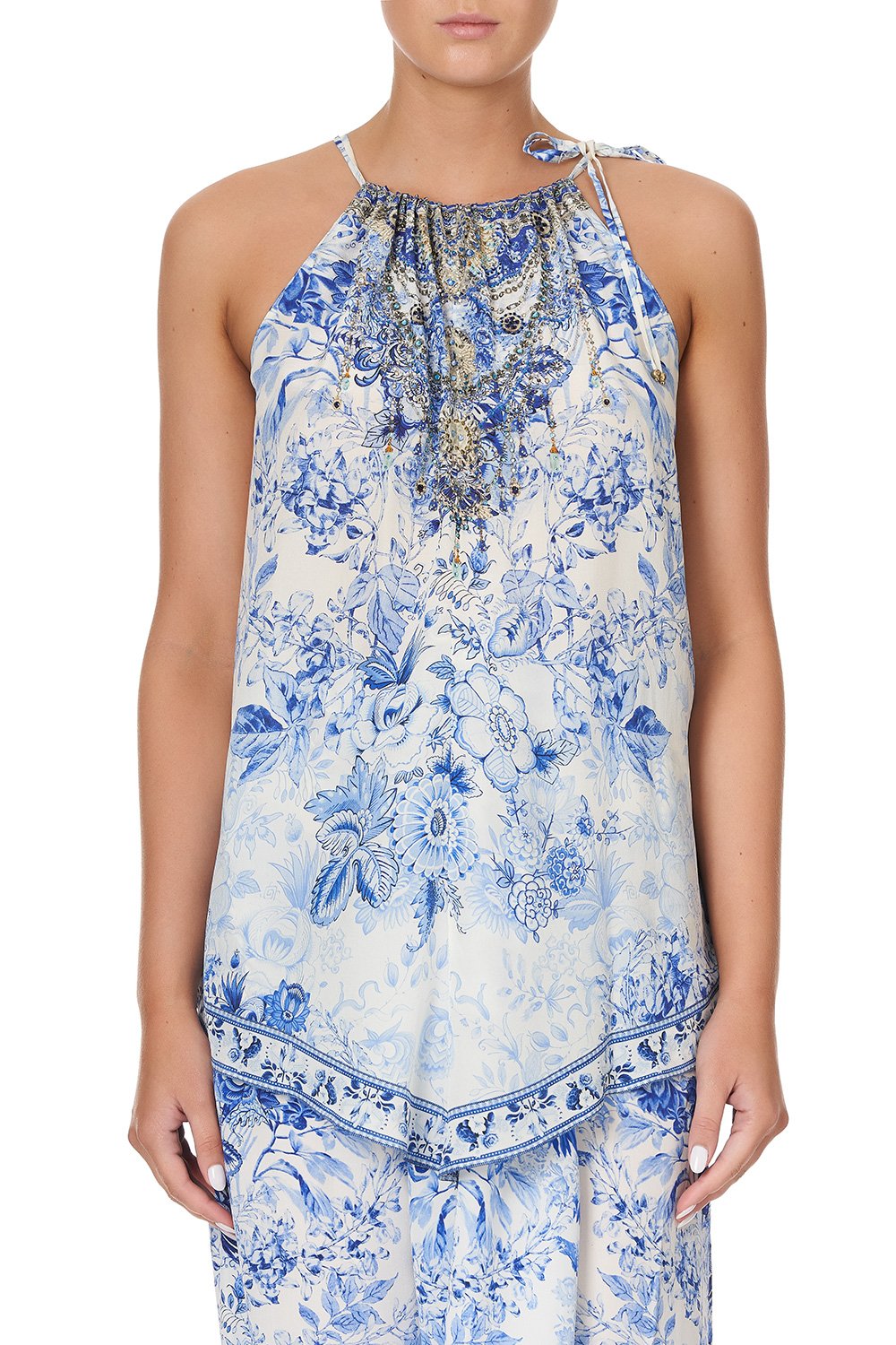 HANDKERCHIEF HEM TANK HIGH TEA