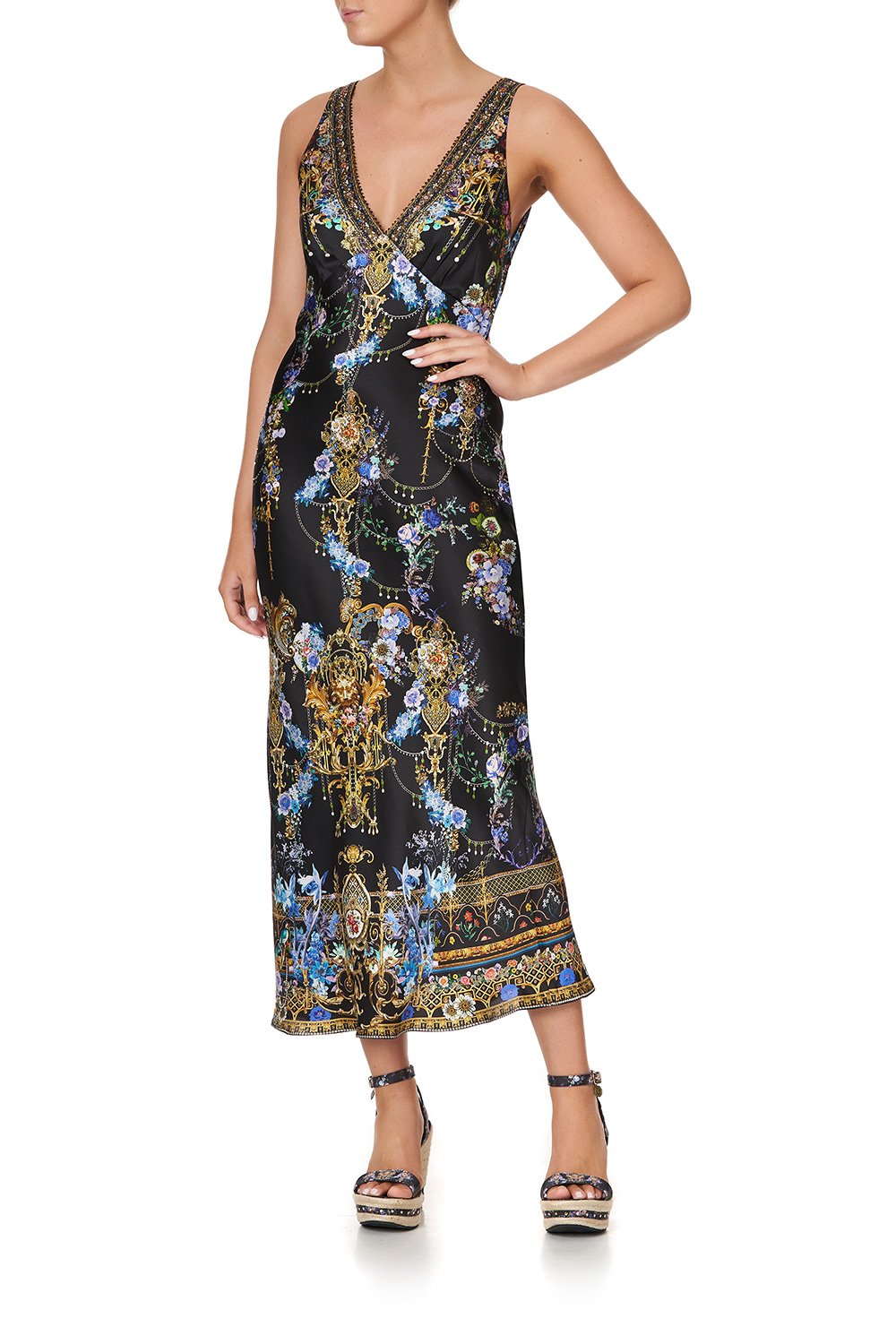 V-NECK SLIP DRESS PALACE PLAYHOUSE