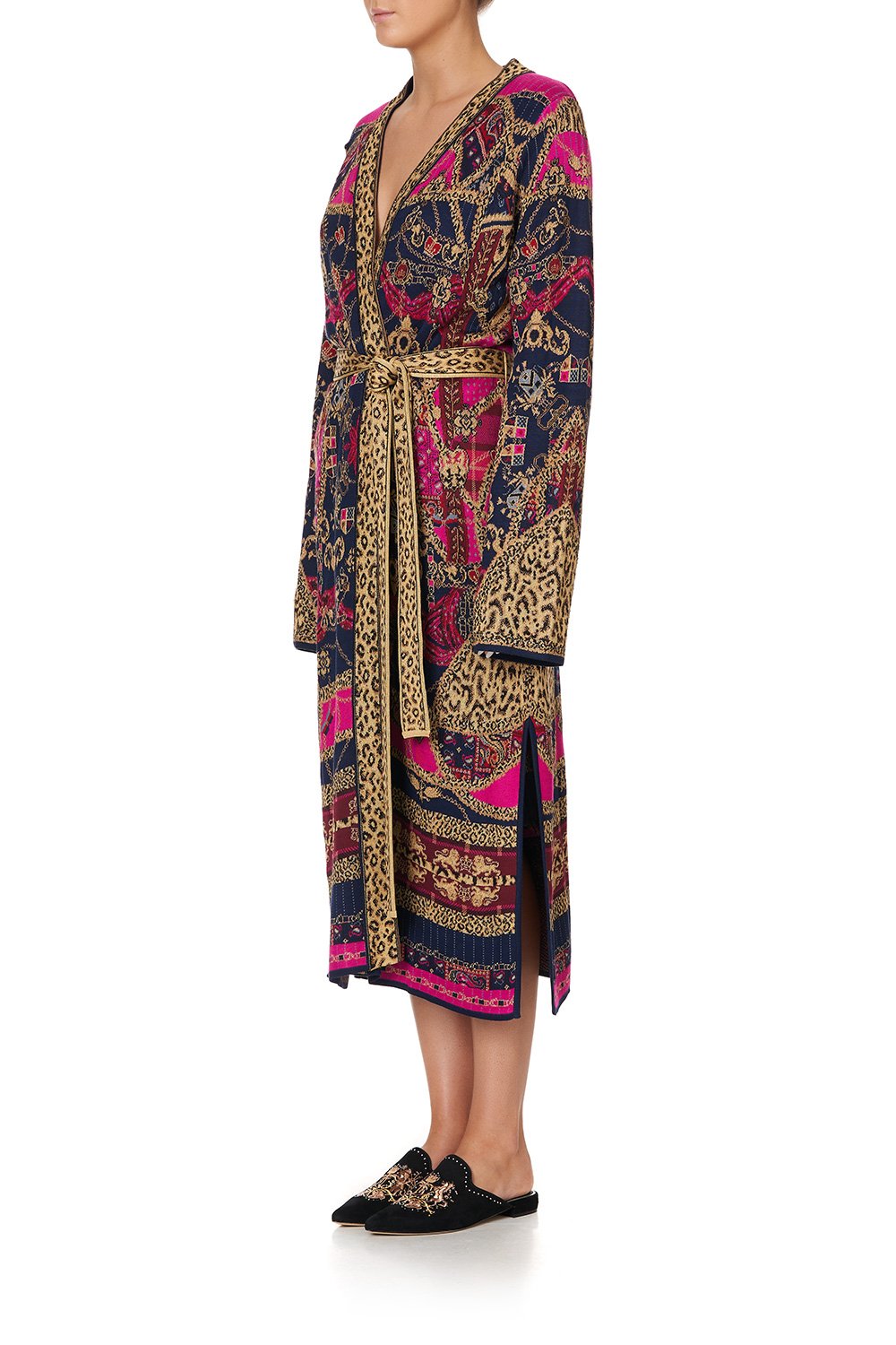 LONG CARDIGAN WITH BELT DINING HALL DARLING