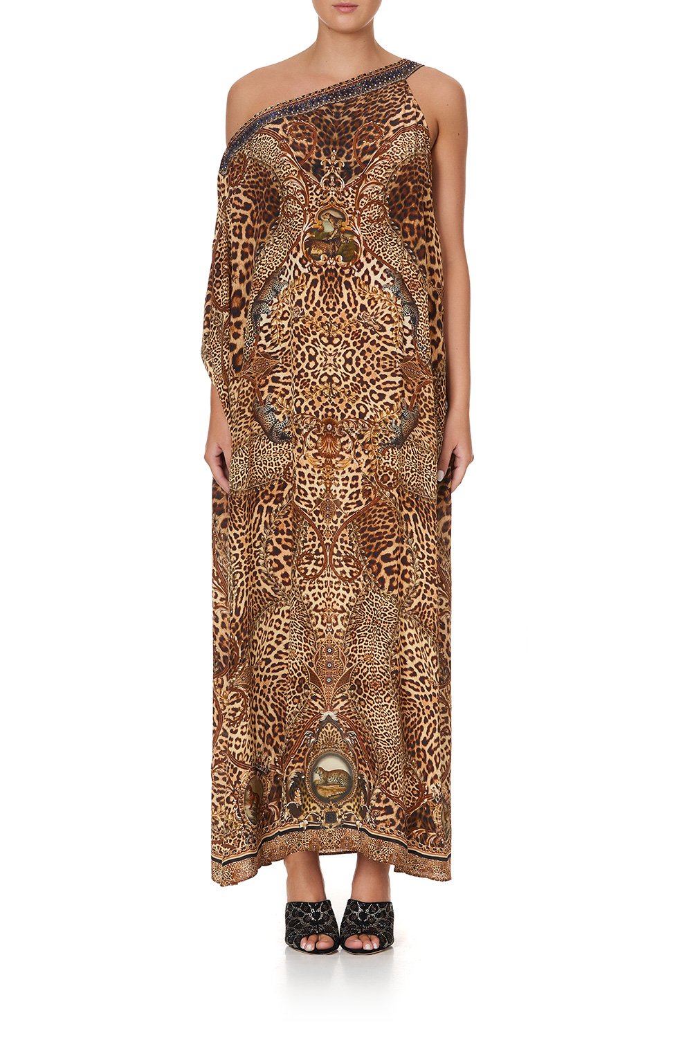 ONE SHOULDER KAFTAN WITH NECKBAND LADY LODGE