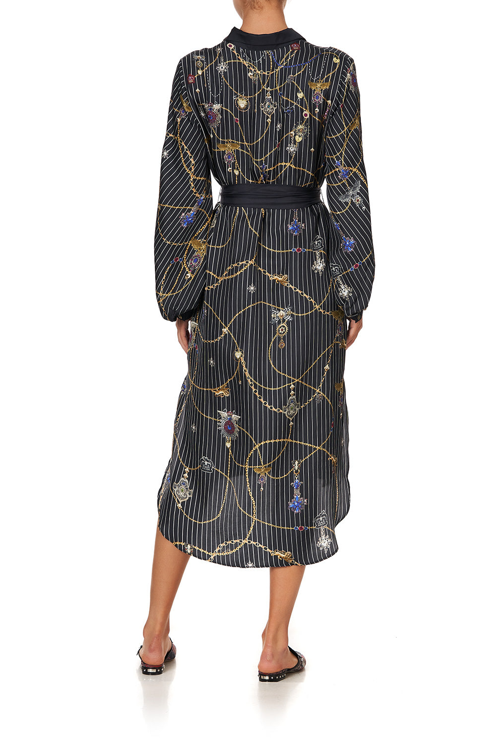 HIGH LOW MIDI SHIRT DRESS PUNK OF PRIMROSE