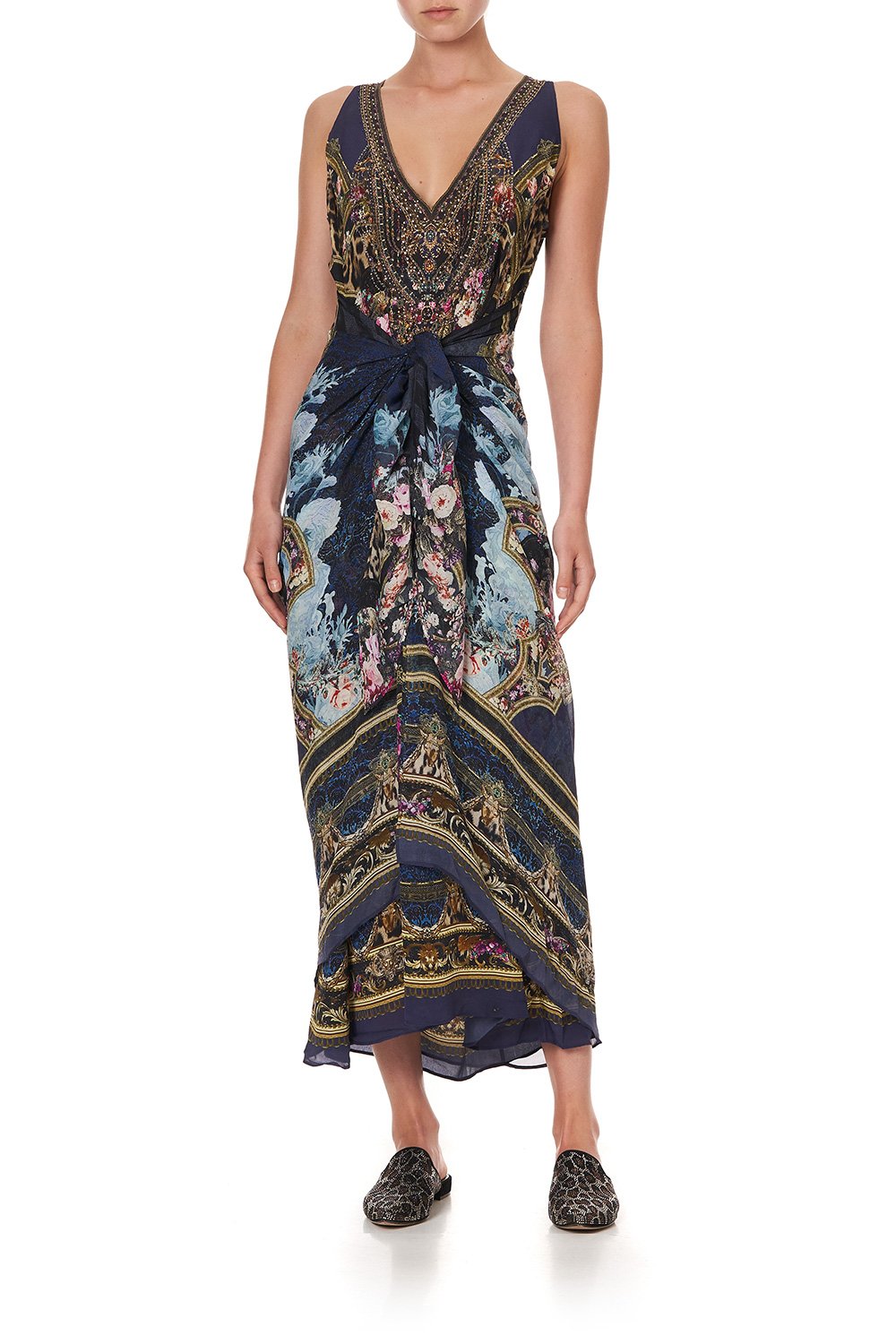 TIE FRONT MULTIWEAR DRESS FIELDS OF TREASURE