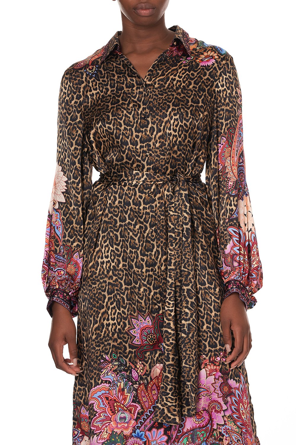 HIGH LOW MIDI SHIRT DRESS MAYFAIR MARY