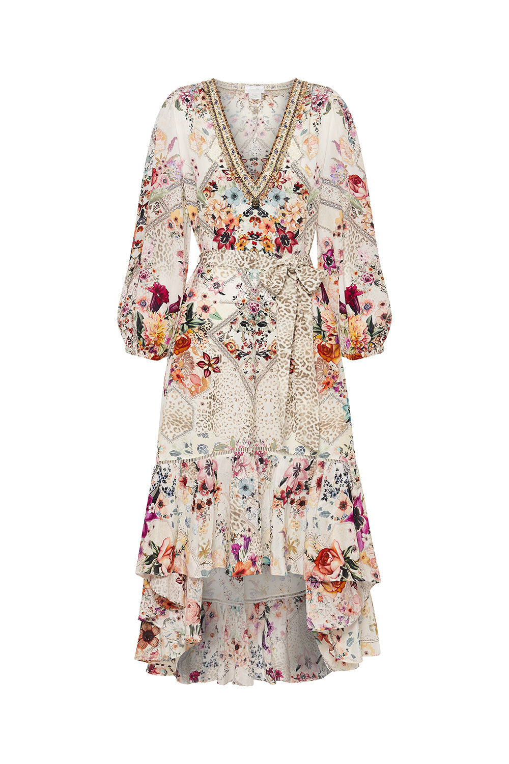 BLOUSON SLEEVE GATHERED DRESS SEW IN LOVE