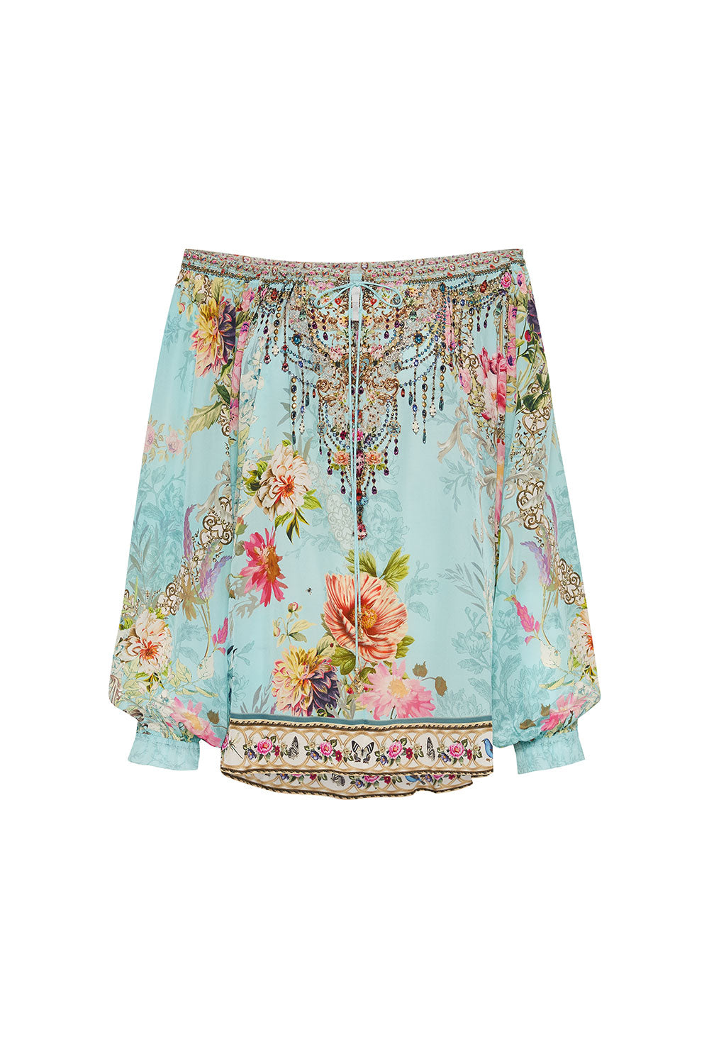 NECK TIE GATHERED BLOUSE A ROYAL STITCH UP