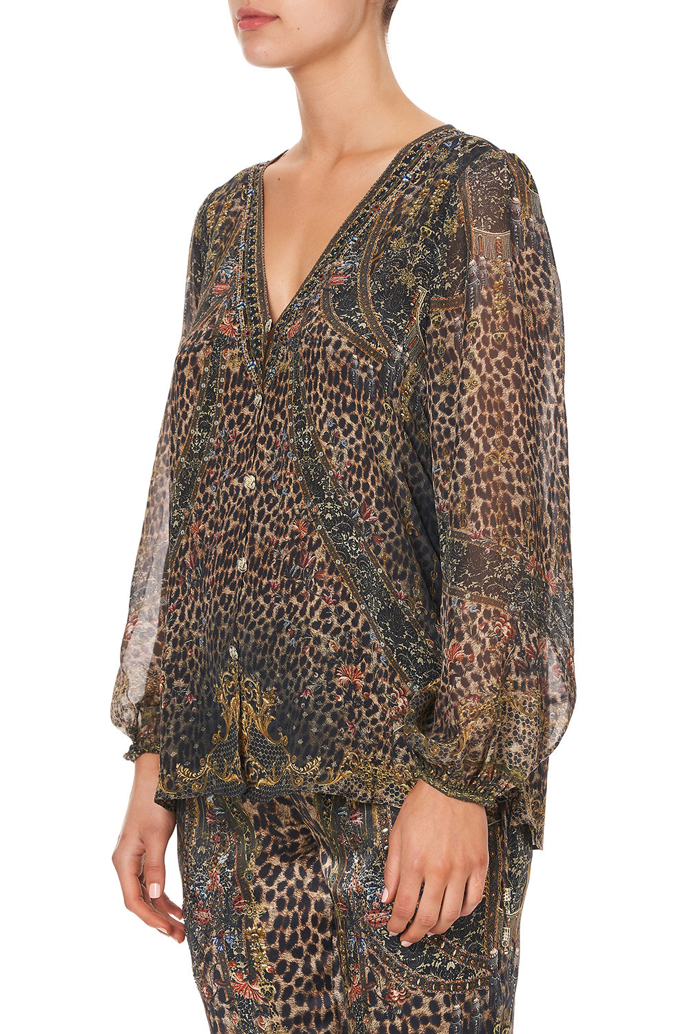 LACE UP SIDE BLOUSE ABINGDON PALACE