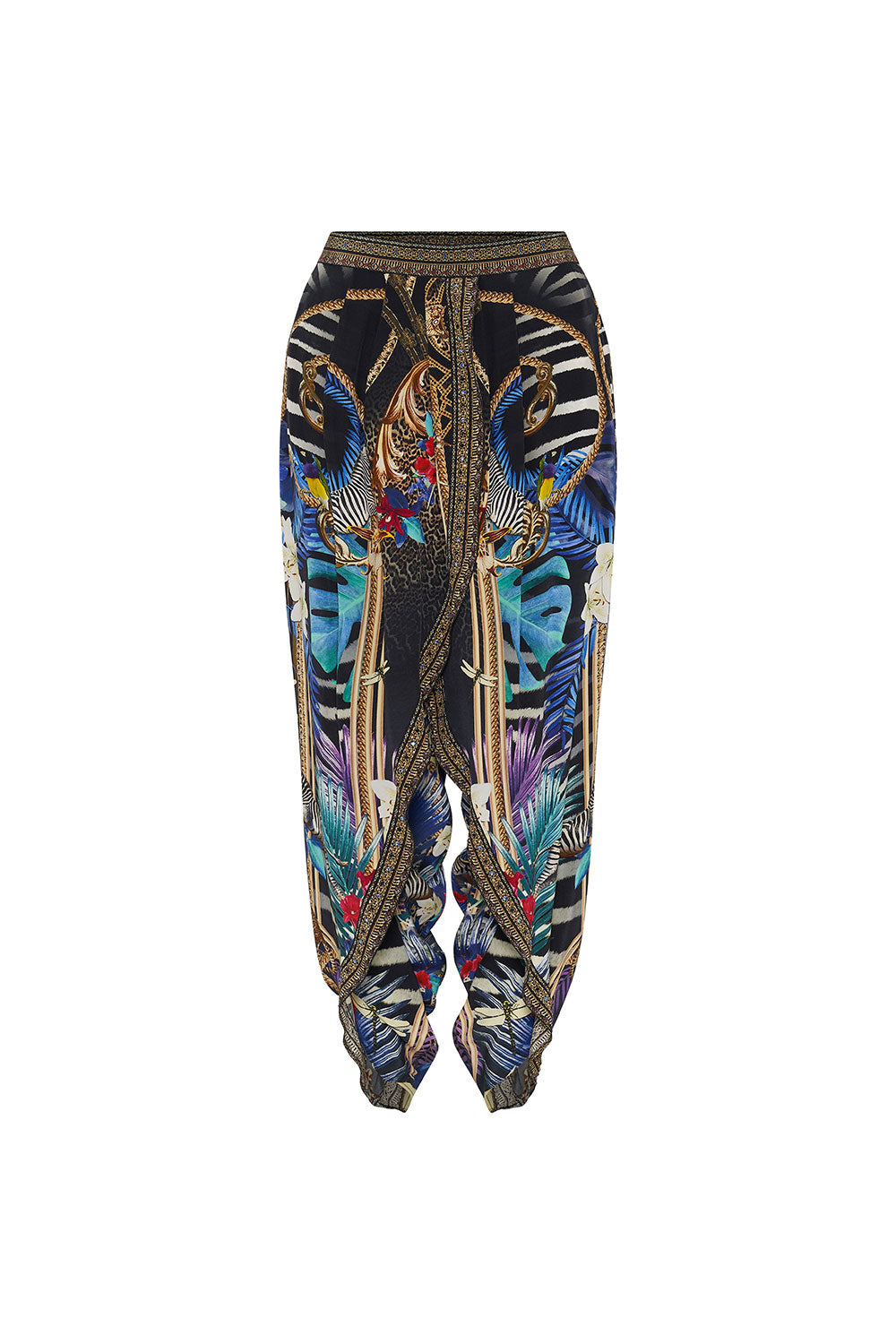 GATHERED WRAP FRONT TROUSER RAINBOW ROOM