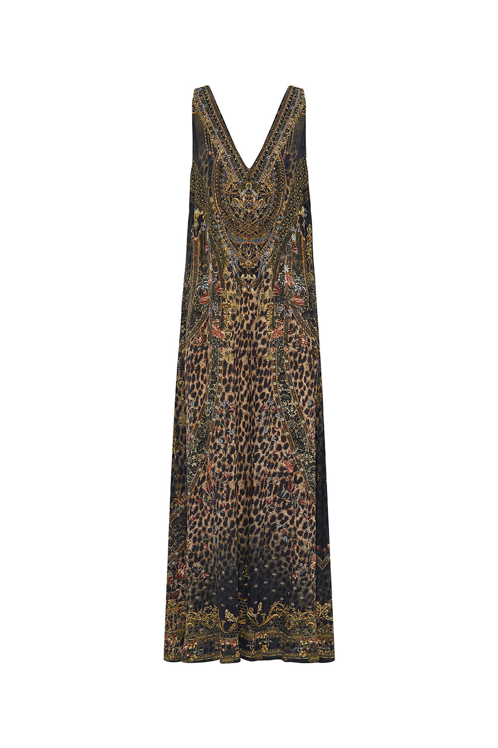 V NECK FLARED JUMPSUIT ABINGDON PALACE