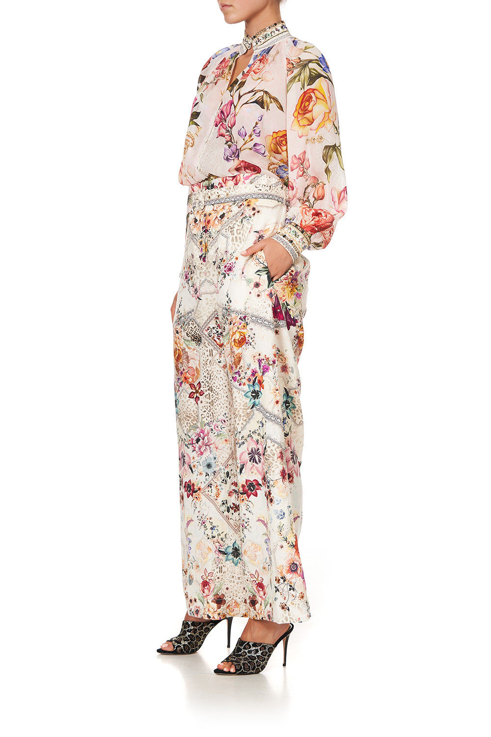 PAPERBAG WAIST WIDE LEG PANT SEW IN LOVE