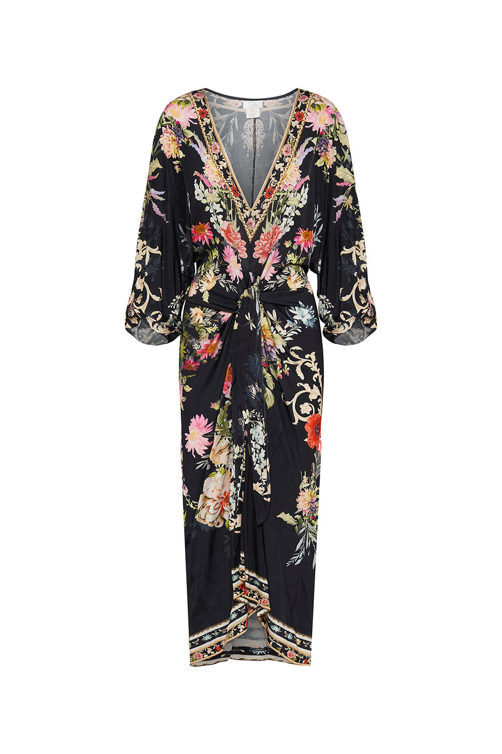 JERSEY TWIST SLEEVE DRESS HAMPTON HIVE