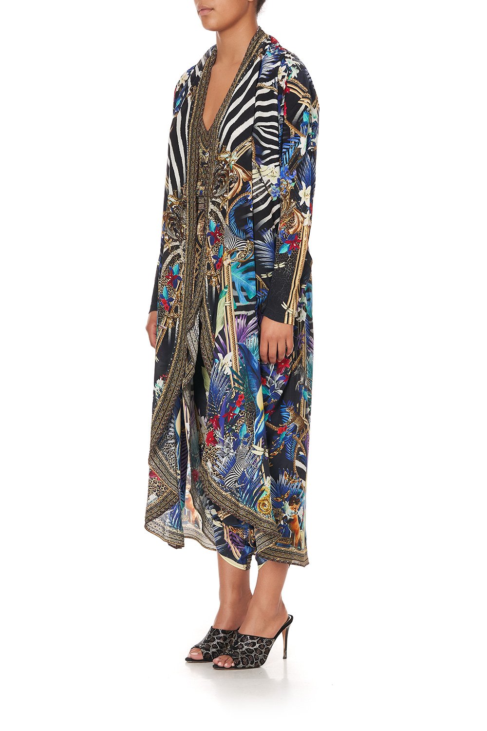 LONG CASUAL JACKET WITH POCKETS RAINBOW ROOM