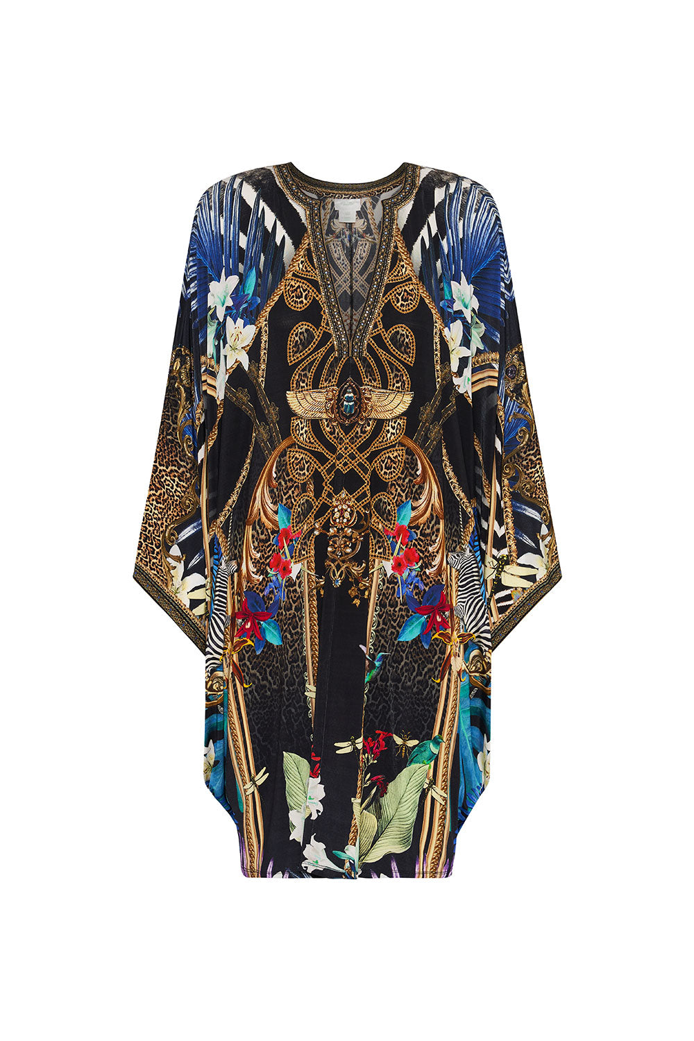 JERSEY SHORT KAFTAN WITH CURVED HEM RAINBOW ROOM