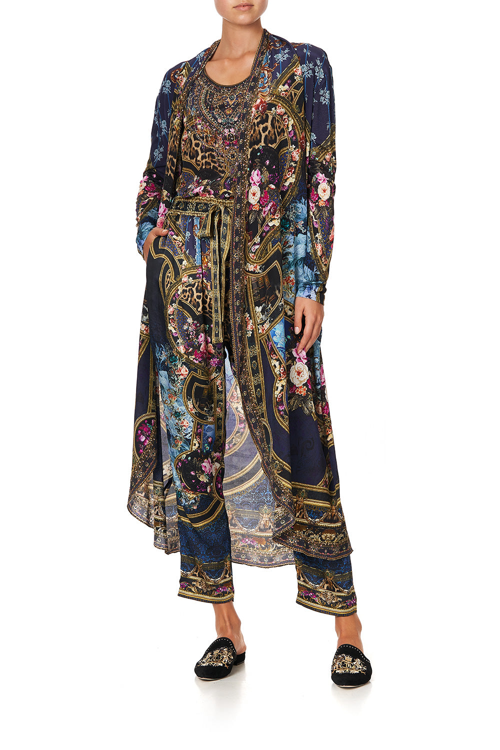 LONG CASUAL JACKET WITH POCKETS FIELDS OF TREASURE